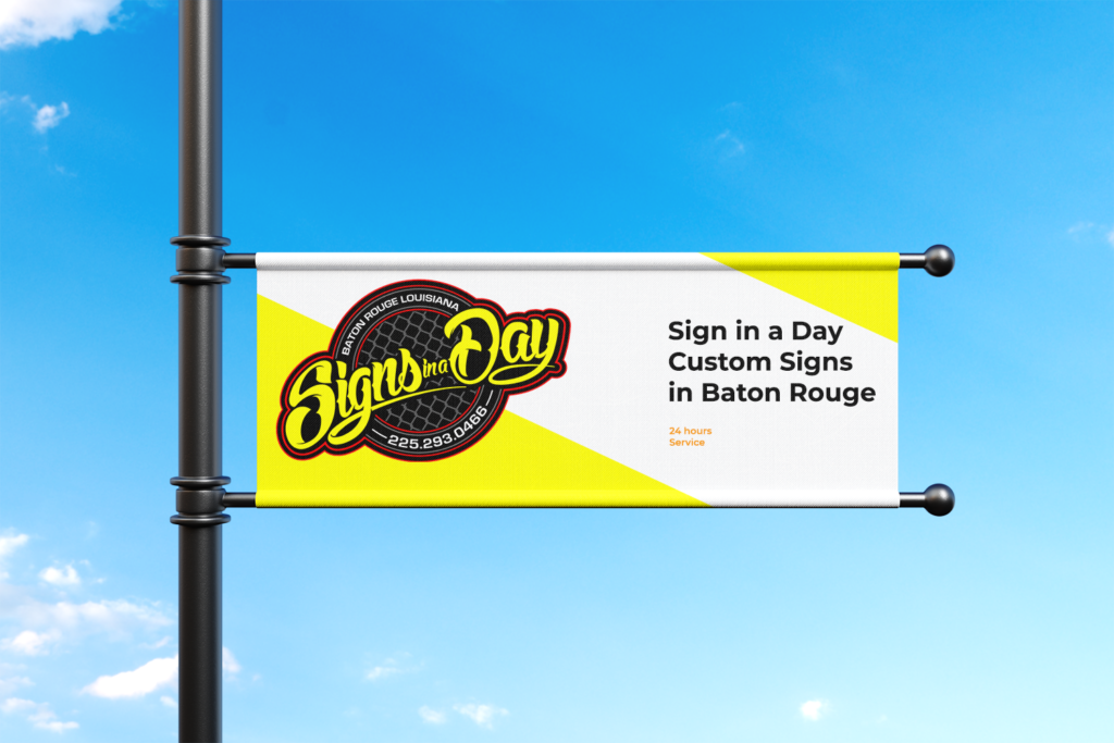 Sign in a day Custom-made banners for indoor or outdoor use, perfect for promoting events, sales, or new products