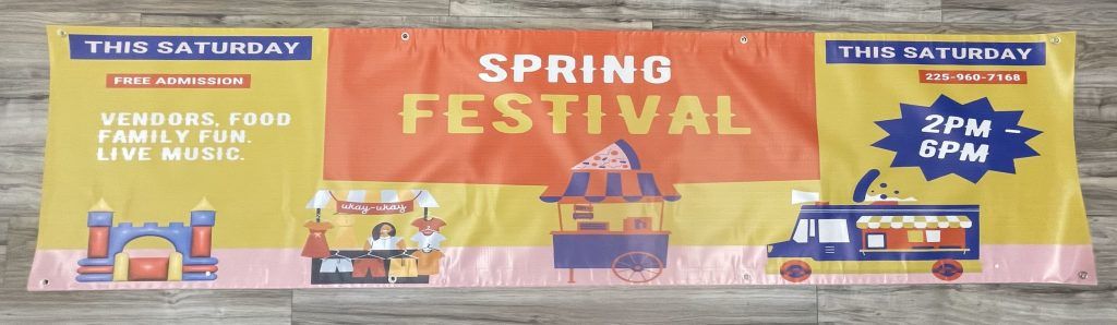 Banner Sidns in a day Spring festival