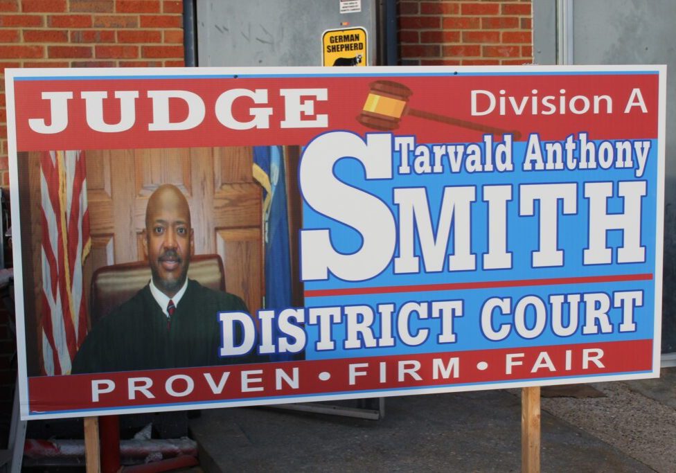 Custom-made yard sign for outdoor advertising, perfect for real estate or political campaigns